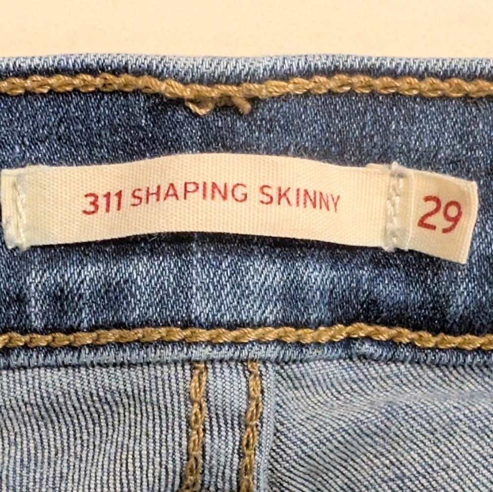 Levi’s 311 Shaping Skinny Medium Wash Blue Jeans Size 29 - Picture 5 of 7